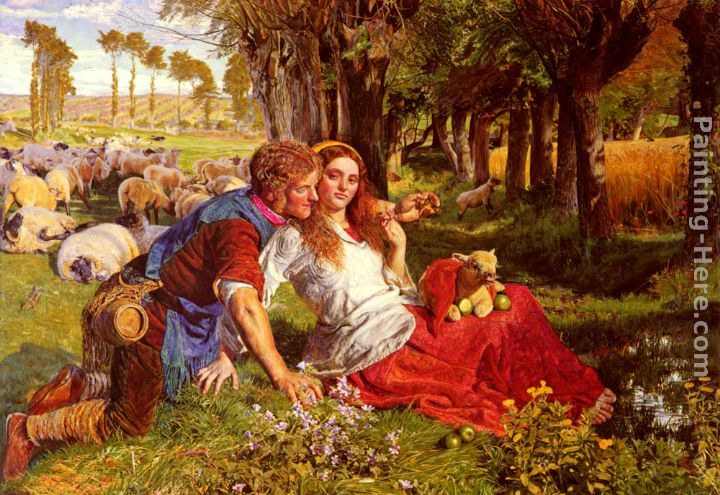 William Holman Hunt The Hireling Shepherd